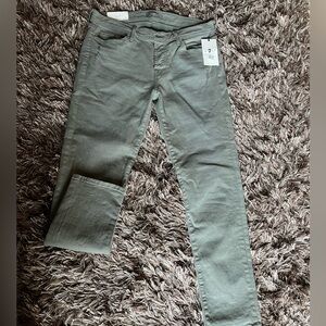 7 For All Mankind Green Boyfriend Jeans